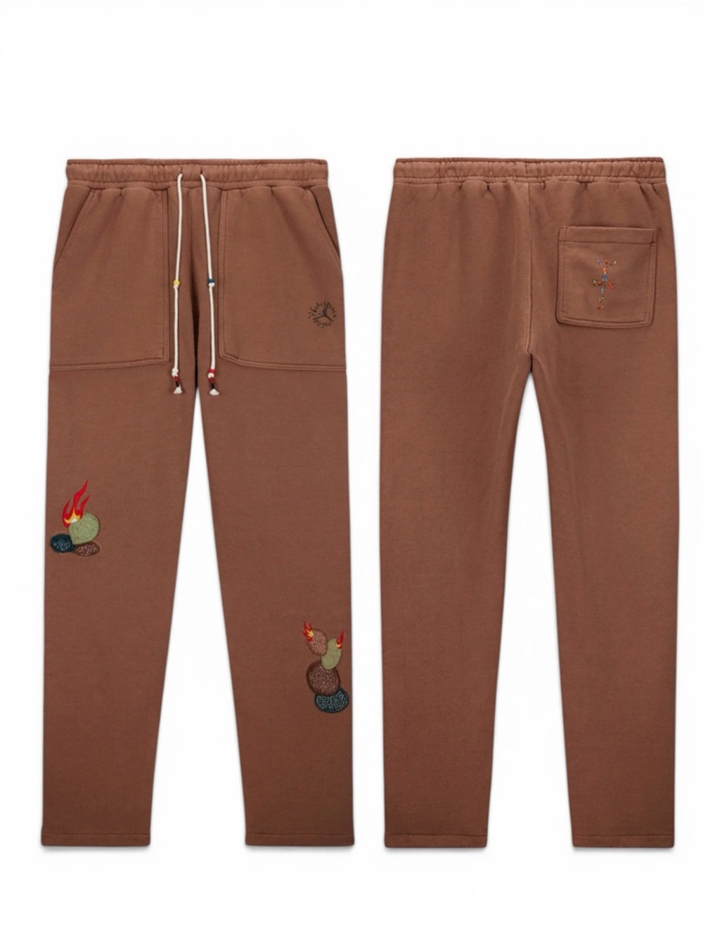 Air Jordan x Travis Scott Archaeo Brown Men's Size XL Sweatpants Drawstring